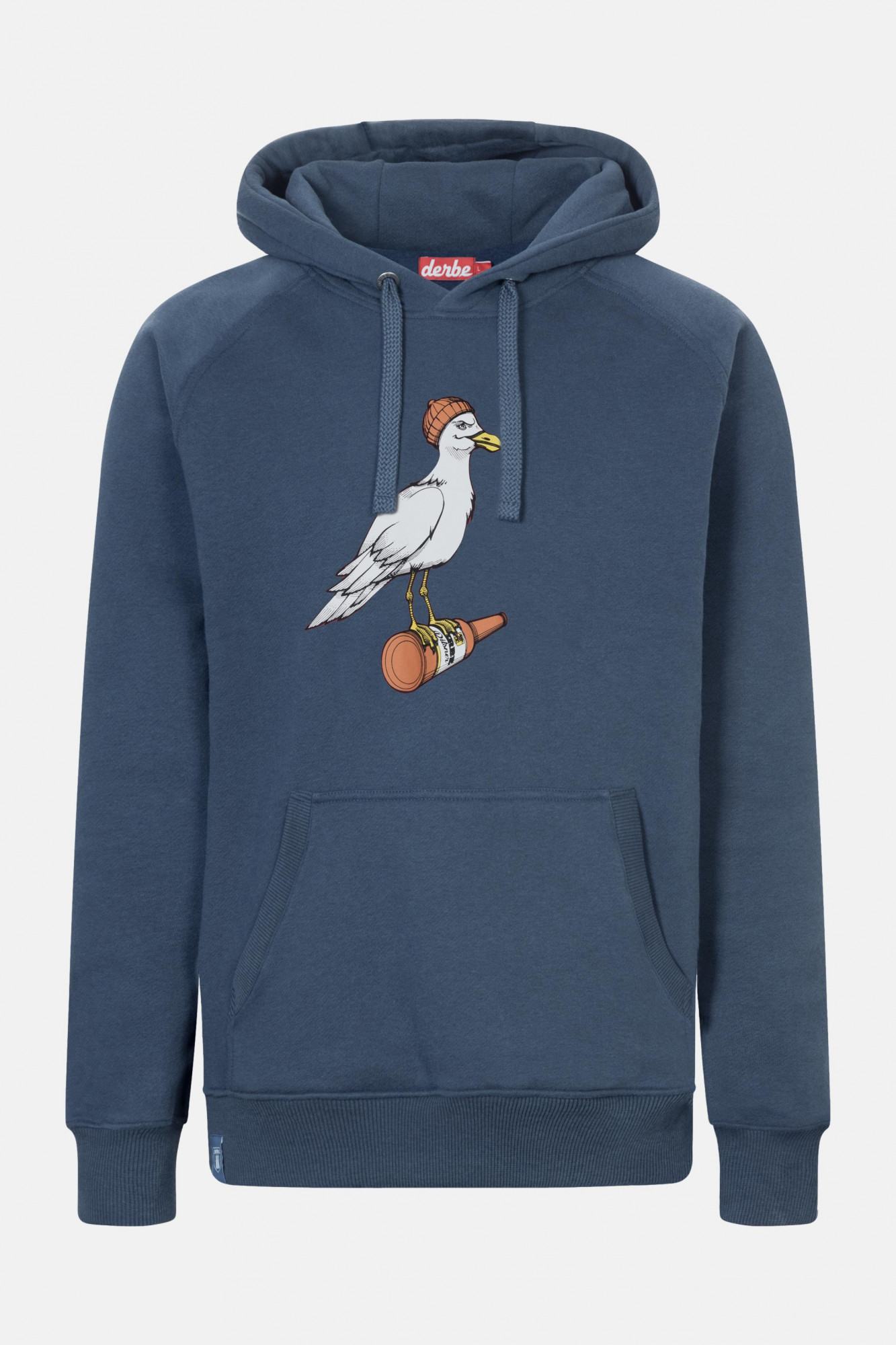 Hoodie Sturmmöwe Mono Blau für Herren von derbe