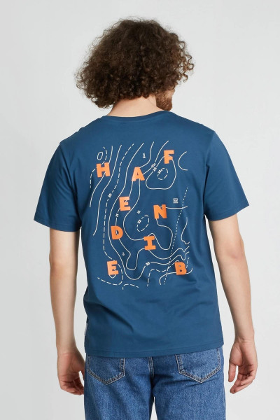 Hafendieb Elbe Denim Männer T-Shirt Blau