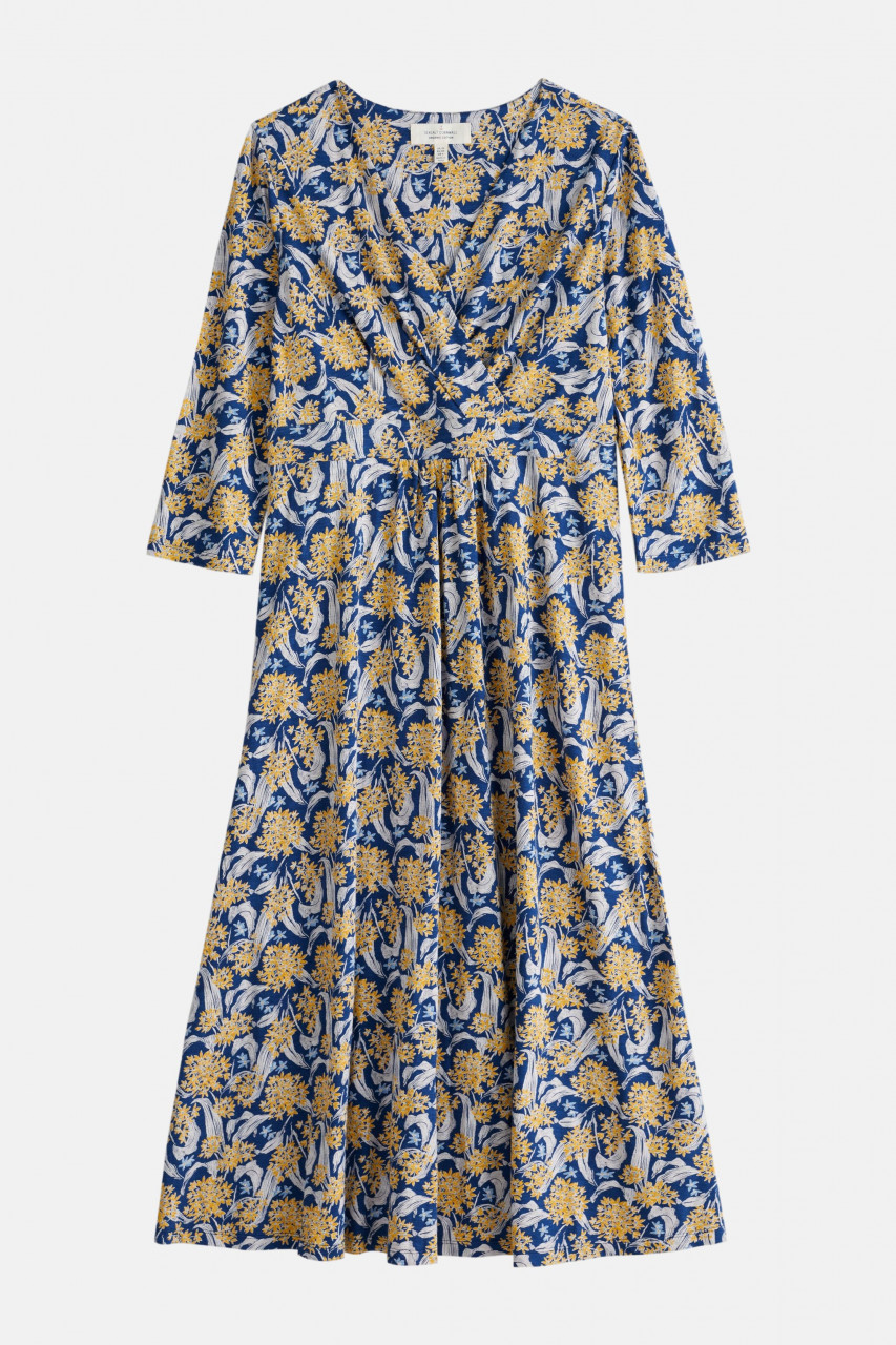 Seasalt Cornwall Kleid Chapelle Damen Blau Gelb GOTS