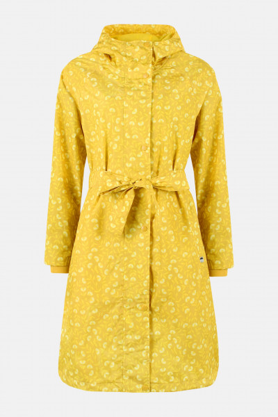 Danefae Danelisabeth Raincoat Damen Regenmantel Gelb Friesennerz Dark Yellow Fleurie Blumen