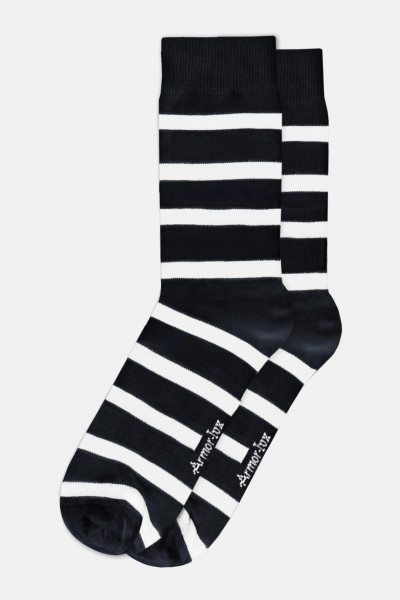 Armor Lux Damen Socken Blau Weiß Gestreift Chaussettes