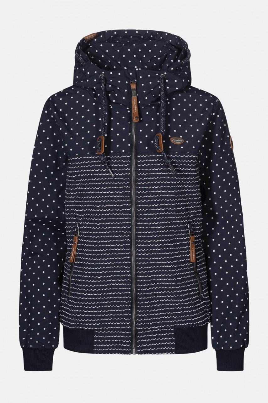 ragwear jacke damen blau punkte ragwear jacke damen blau punkte