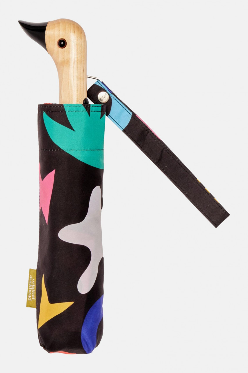 Original Duckhead Regenschirm Schwarz Rot Türkis