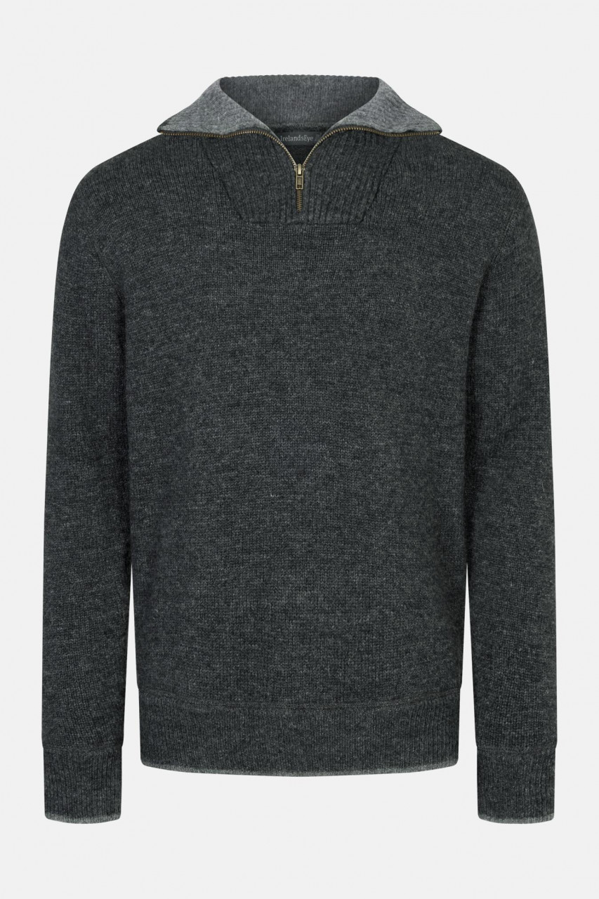 IrelandsEye Troyer Halfzip Anthrazit Herren Pullover Charcoal