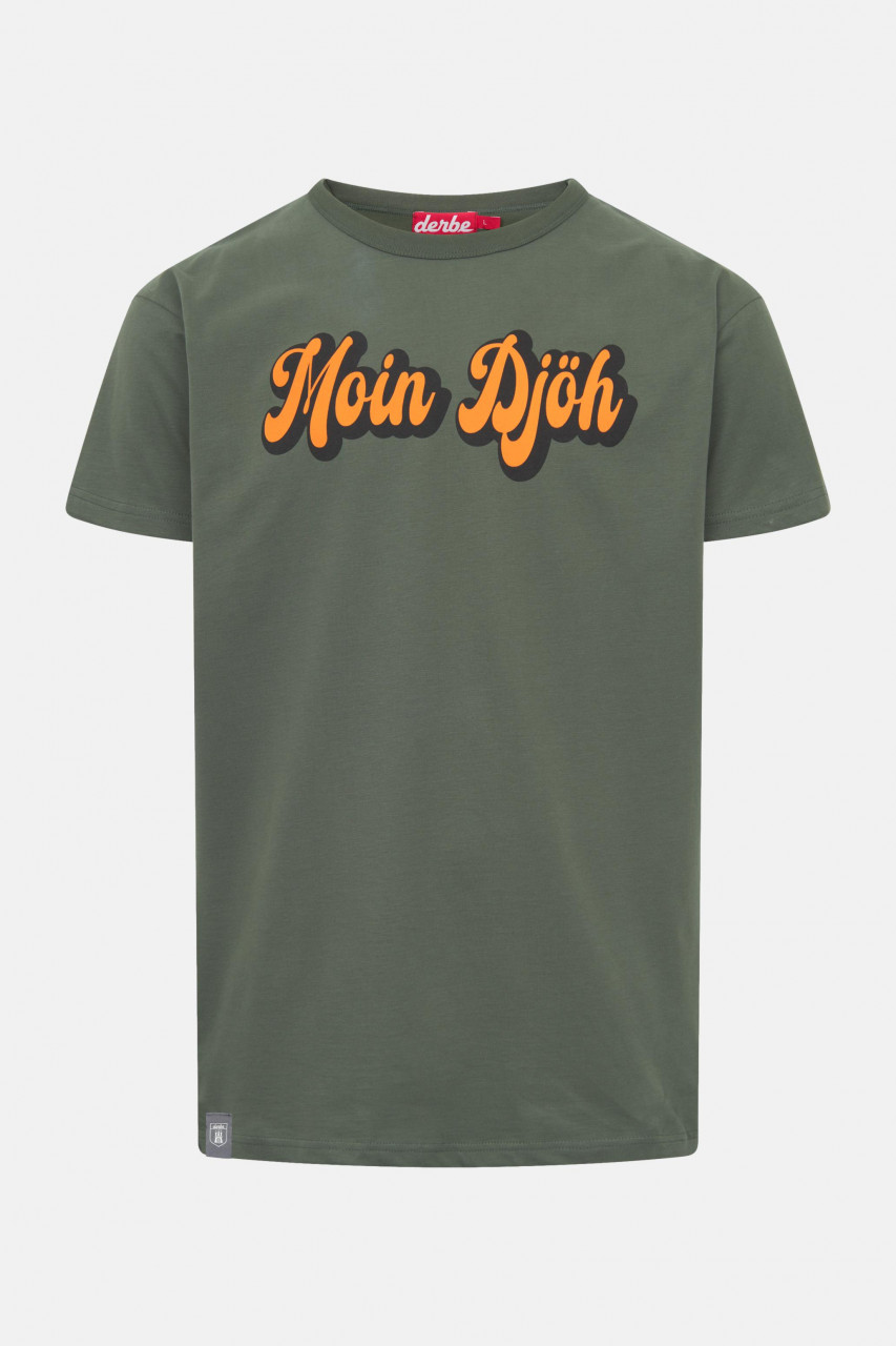 Derbe T-Shirt Moin Djöh Herren Oliv Grün