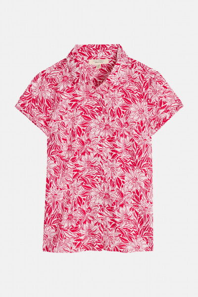 Seasalt Cornwall Rushmaker Bluse Rot Pink Blumen