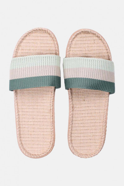 Danefae Sandalen Danelulu Damen Grün Mint Bast Badelatschen