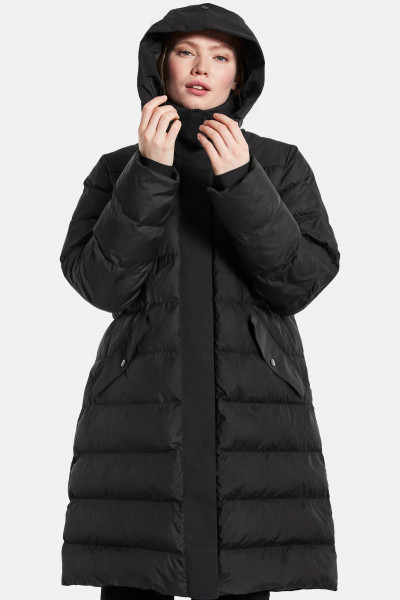 Didriksons Fay Damen Parka Wintermantel Black Schwarz