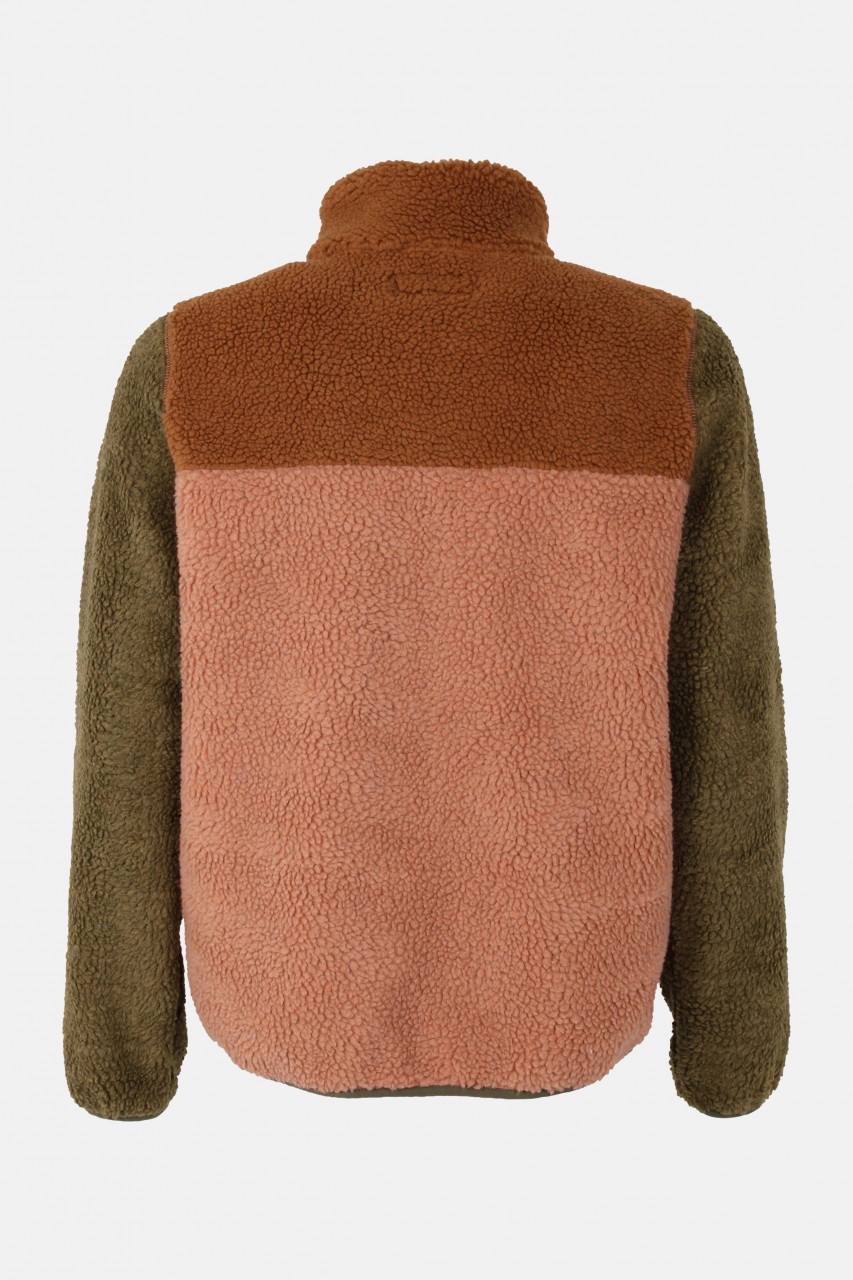 Danefae Fleecejacke Danebirk Damen Beige Braun Oliv Grün Teddy