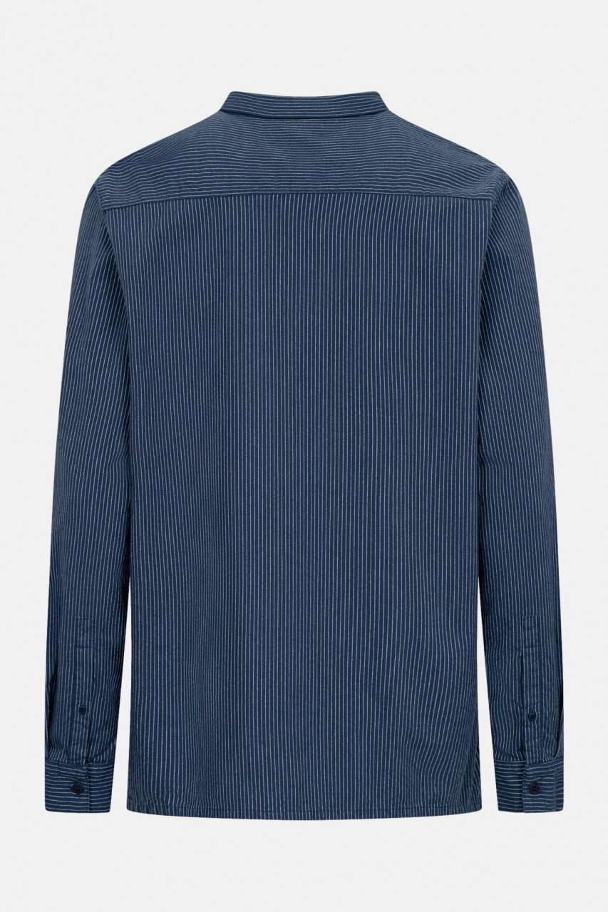 Hanseheld Schnieker Fischer Hemd Herren Blau Weiß Gestreift Fischerhemd GOTS Organic