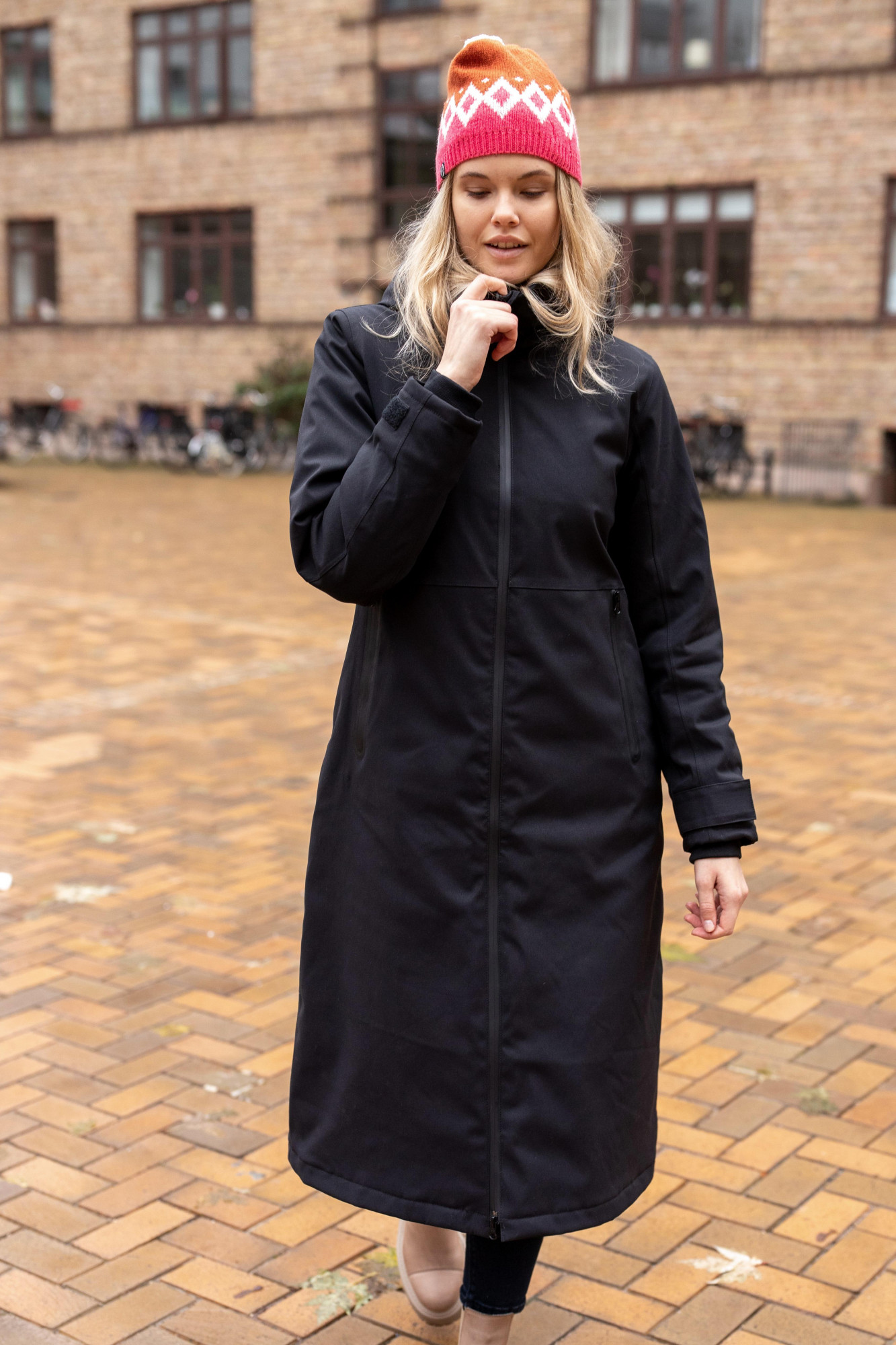 Danefae Danesandur Winter Coat Damen Wintermantel Black Schwarz
