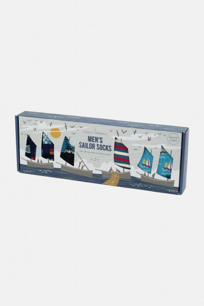Seasalt Cornwall Socken Sailor Herren Geschenk Box Segelboot Seasalt Cornwall Socken Sailor Herren Geschenk Box Segelboot