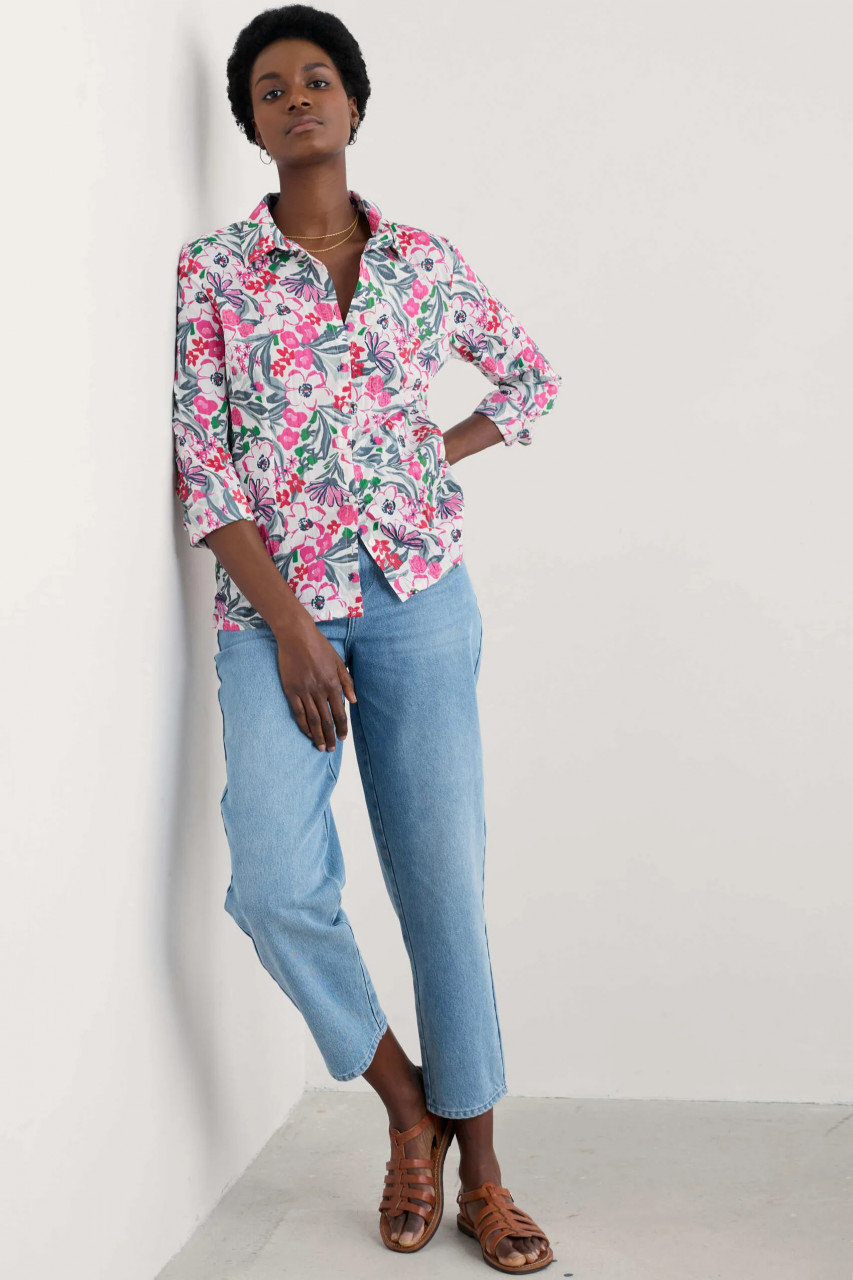 Seasalt Bluse Larissa Damen Pink Blumen Tulip