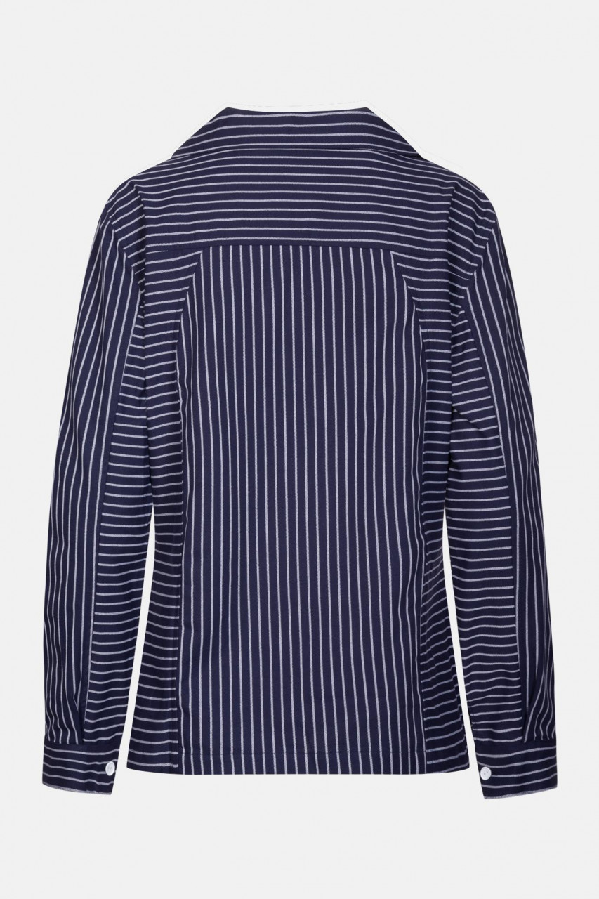 Damen Takelhemd mit Kordel breit gestreift Fischerhemd