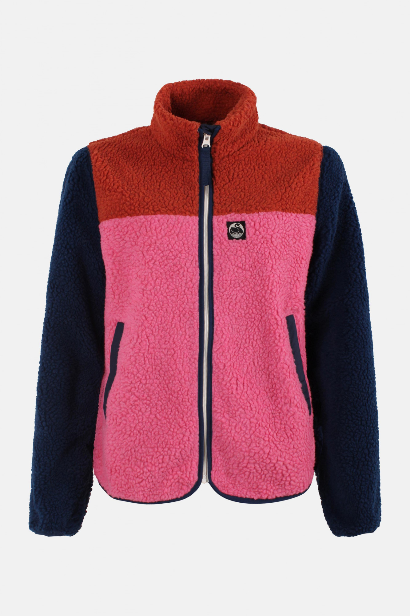 Danefae Danebirk Fleecejacke Pink Rot Dunkelblau