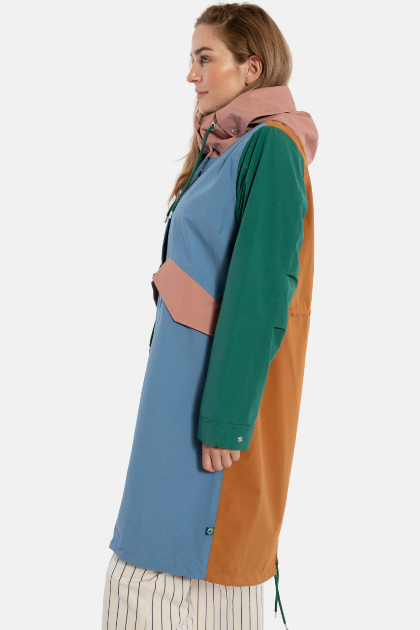 Danefae Regenjacke Danesvaneke Damen Blau Grün Rosa Parka