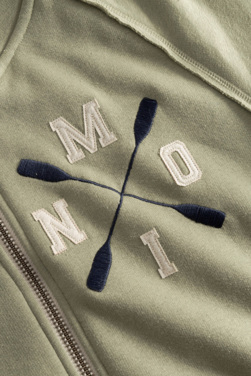 Derbe Sweatjacke Moin X Herren Oliv Grün Zip Hoodie GOTS