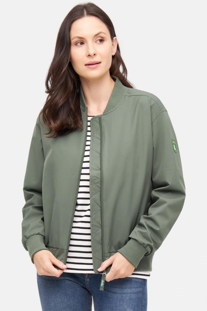 Derbe Bomberjacke Blousby Paisley Damen Oliv Grün Blouson