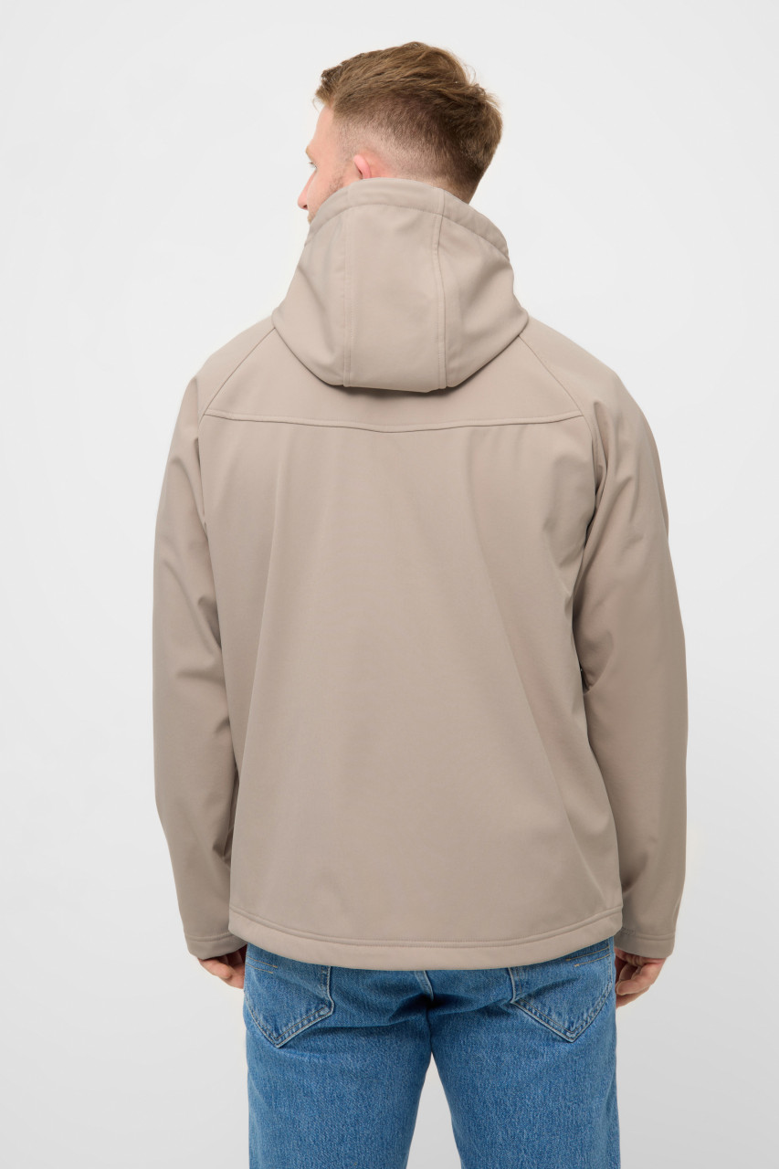 Derbe Übergangsjacke Isleby Herren Beige Grau Softshell