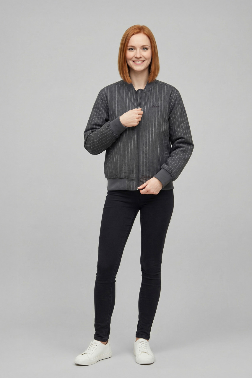 Derbe Übergangsjacke Blousby Damen Grau Anthrazit Blouson