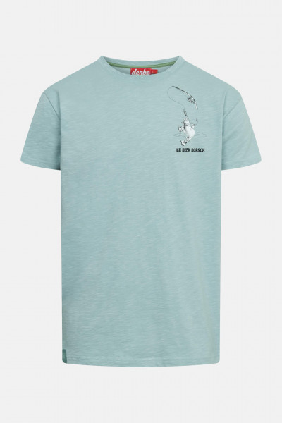 Derbe T-Shirt Dorsch Herren Hellblau Türkis