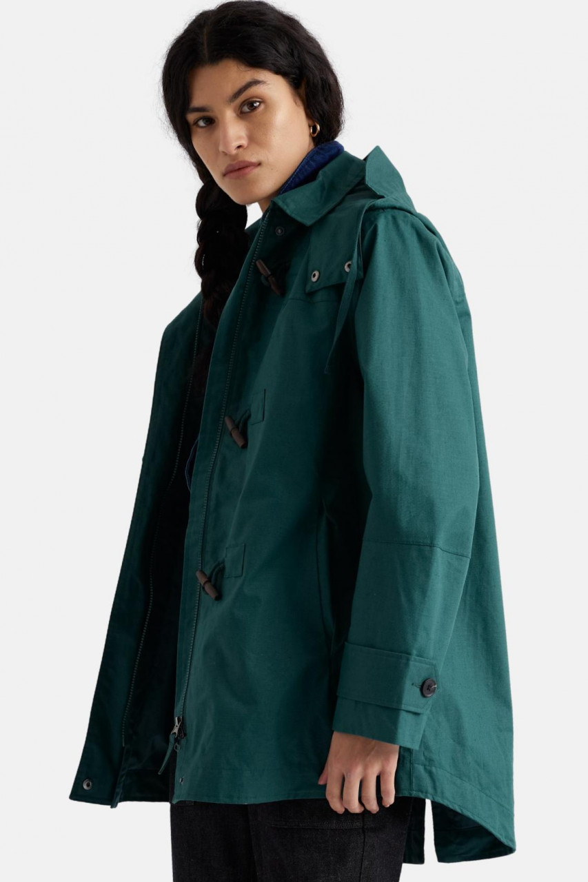 Seasalt Cornwall Regenjacke grün - Model - Seitlich