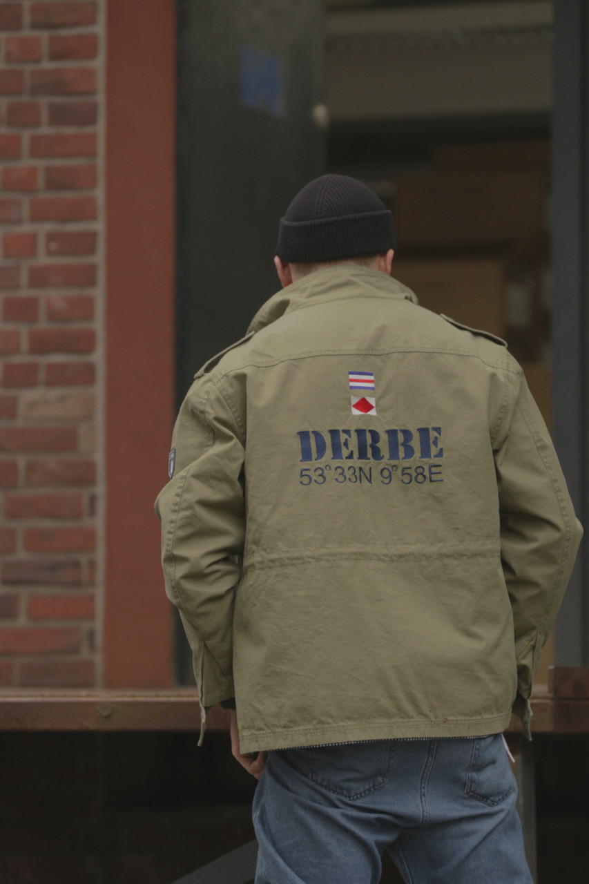 Derbe Übergangsjacke Milby Herren Oliv Grün Army