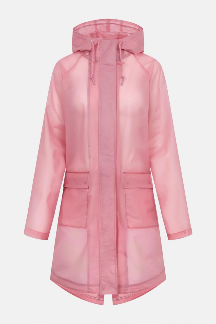 Derbe Regenjacke Friese Traveby Ghost Damen Rosa Pink Durchsichtig
