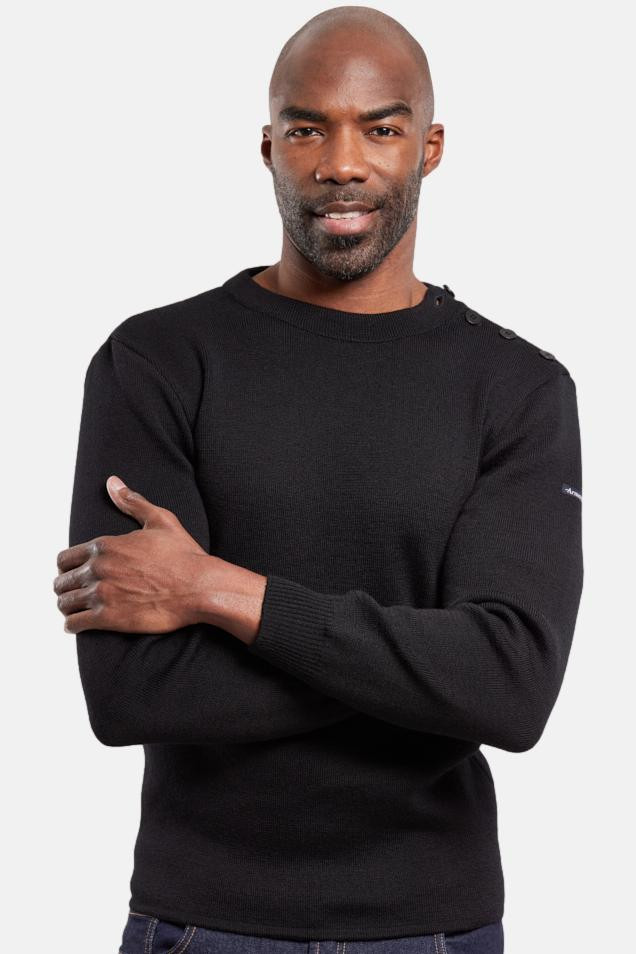 Armor Lux Herren Pullover Fouesnant Schwarz