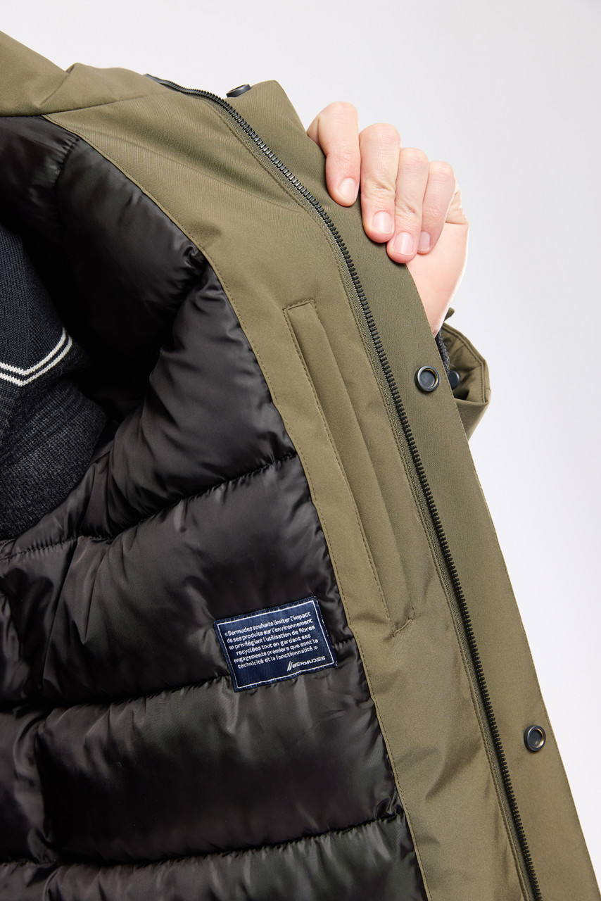 Armor Lux Parka Collab Herren Winterjacke Oliv Grün