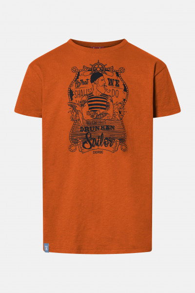Derbe Seemann Herren T-Shirt Orange