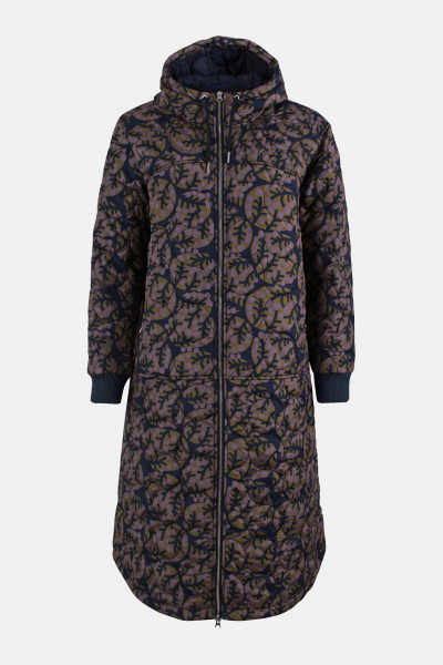 Danefae Steppmantel Danedrama Damen Dunkelblau Lila OlivThermojacke Lang