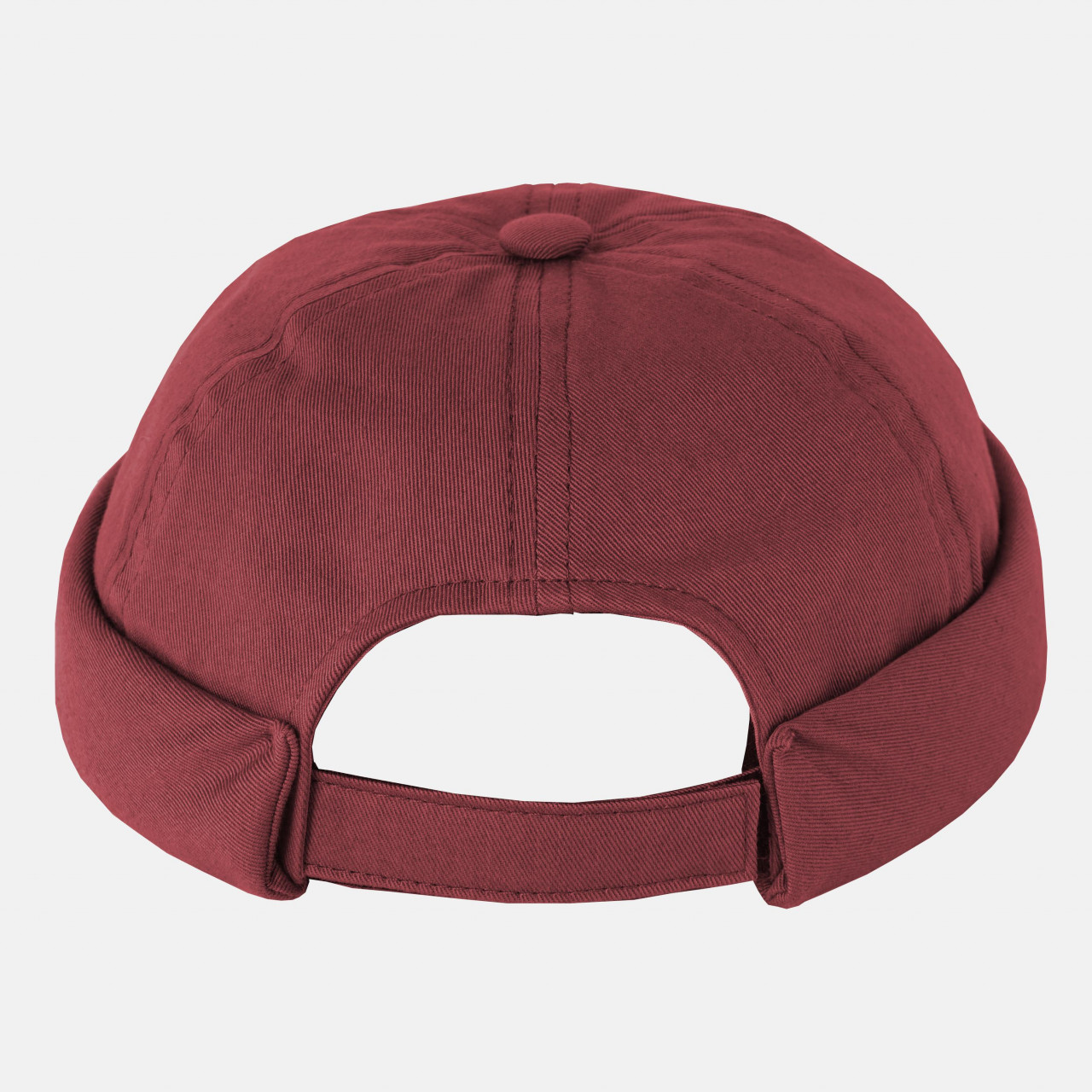 Hanseheld Docker Cap Baumwolle Rot Kurz Flach Mütze