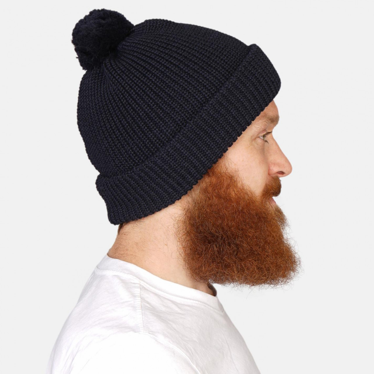 Pudelmütze Marine Blau Hanseheld Bommelmütze