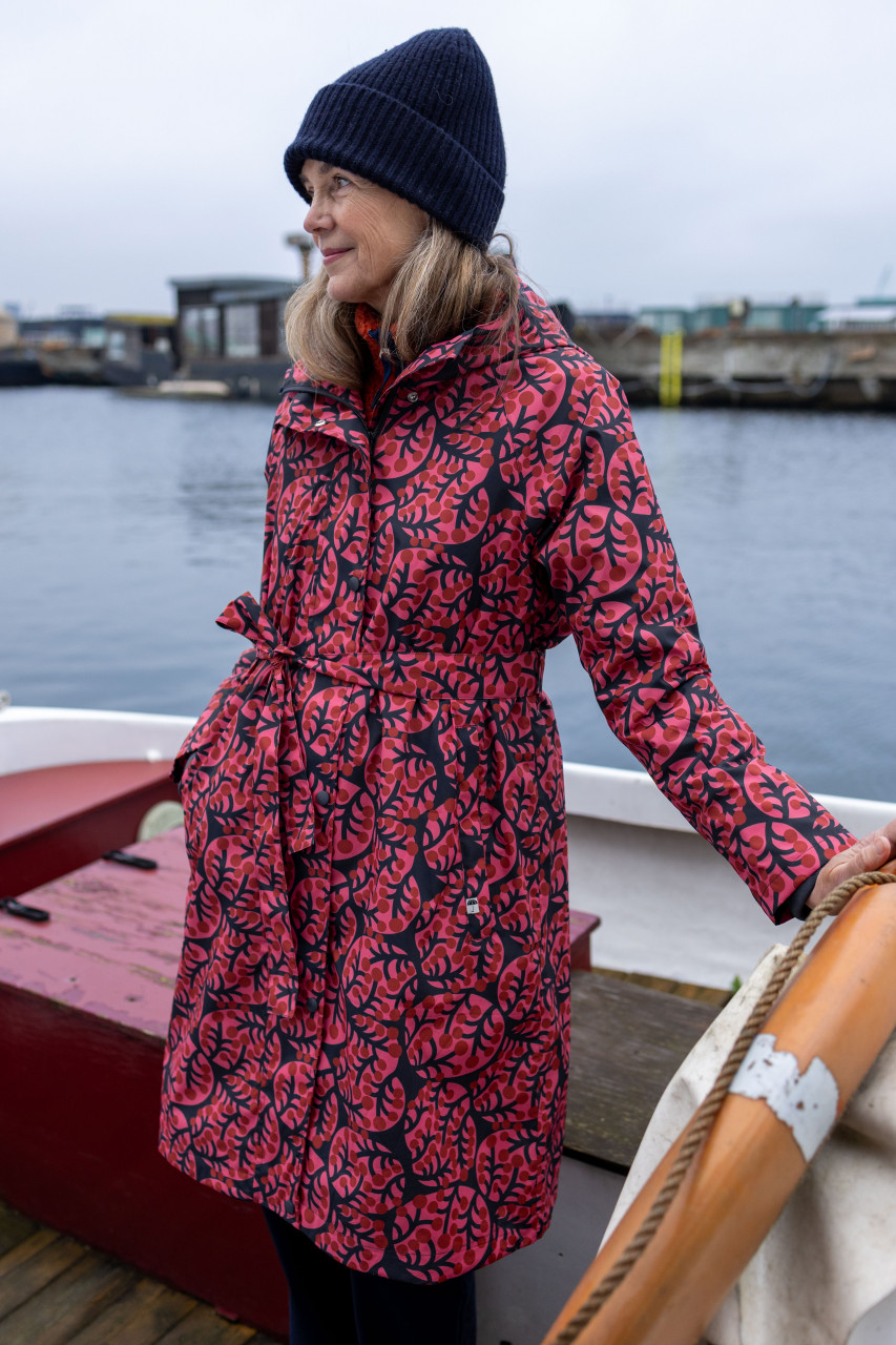 Danefae Regenmantel Danelisabeth Dunkelblau Rot Pink Damen