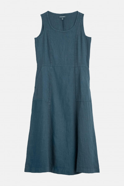 Seasalt Cornwall Kleid Grass Wave Damen Blau Leinen