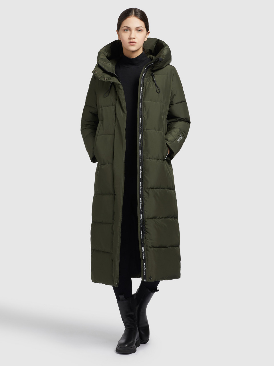 Khujo Wachsjacke Damen Oliv Khujo Wintermantel Daily Khujo