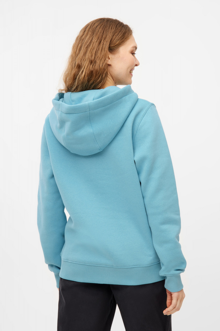 Derbe Hoodie Sturmmöwin Mono Damen Türkis Hellblau Kapuzenpullover GOTS