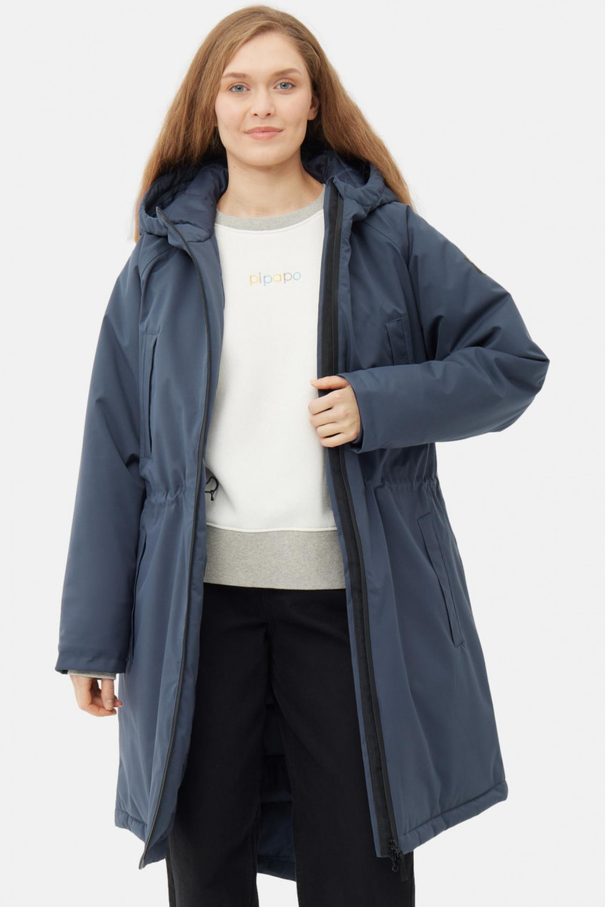 Derbe Winterjacke Deutholm Damen Dunkelblau Warm Gefüttert
