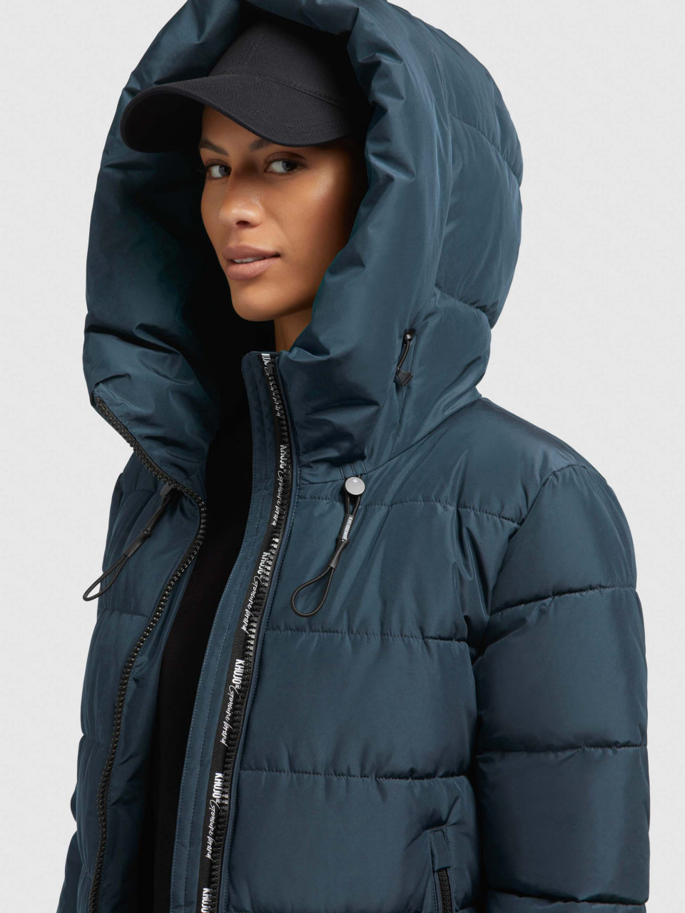 Khujo Winterjacke Khujo Wintermantel Dunkelblau Damen Wintermantel