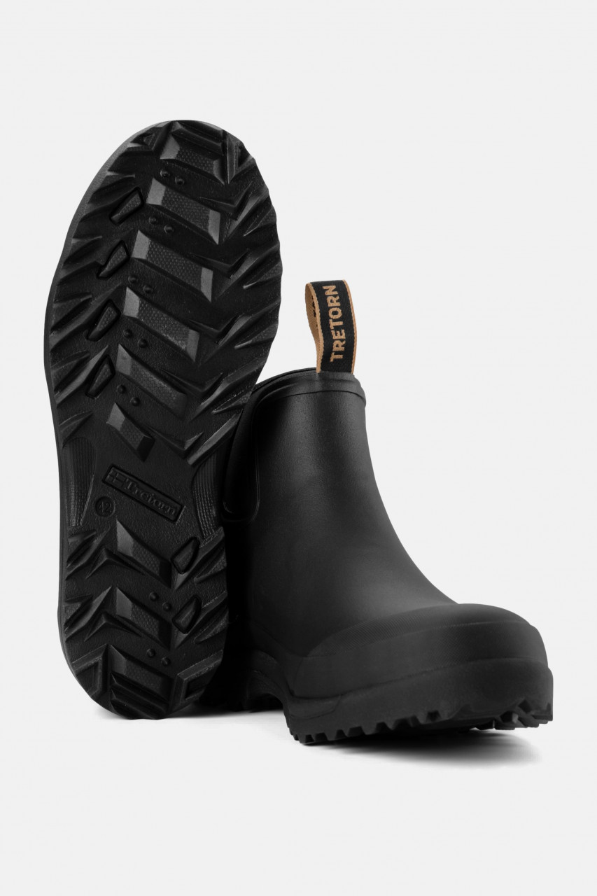 Bild von einem schwarzen Gummistiefel