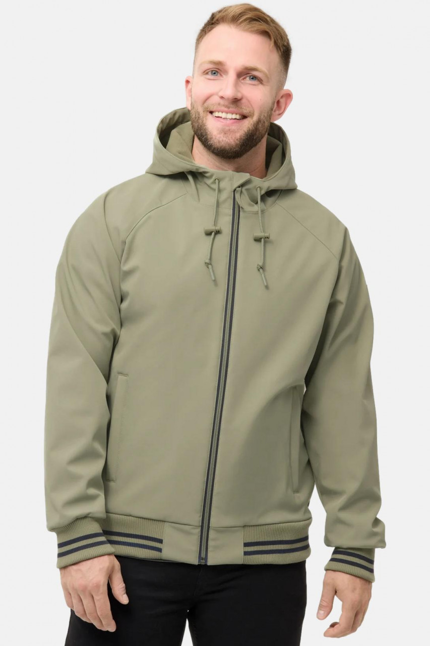 Derbe Übergangsjacke Helgoby Herren Hellgrün Oliv Softshell