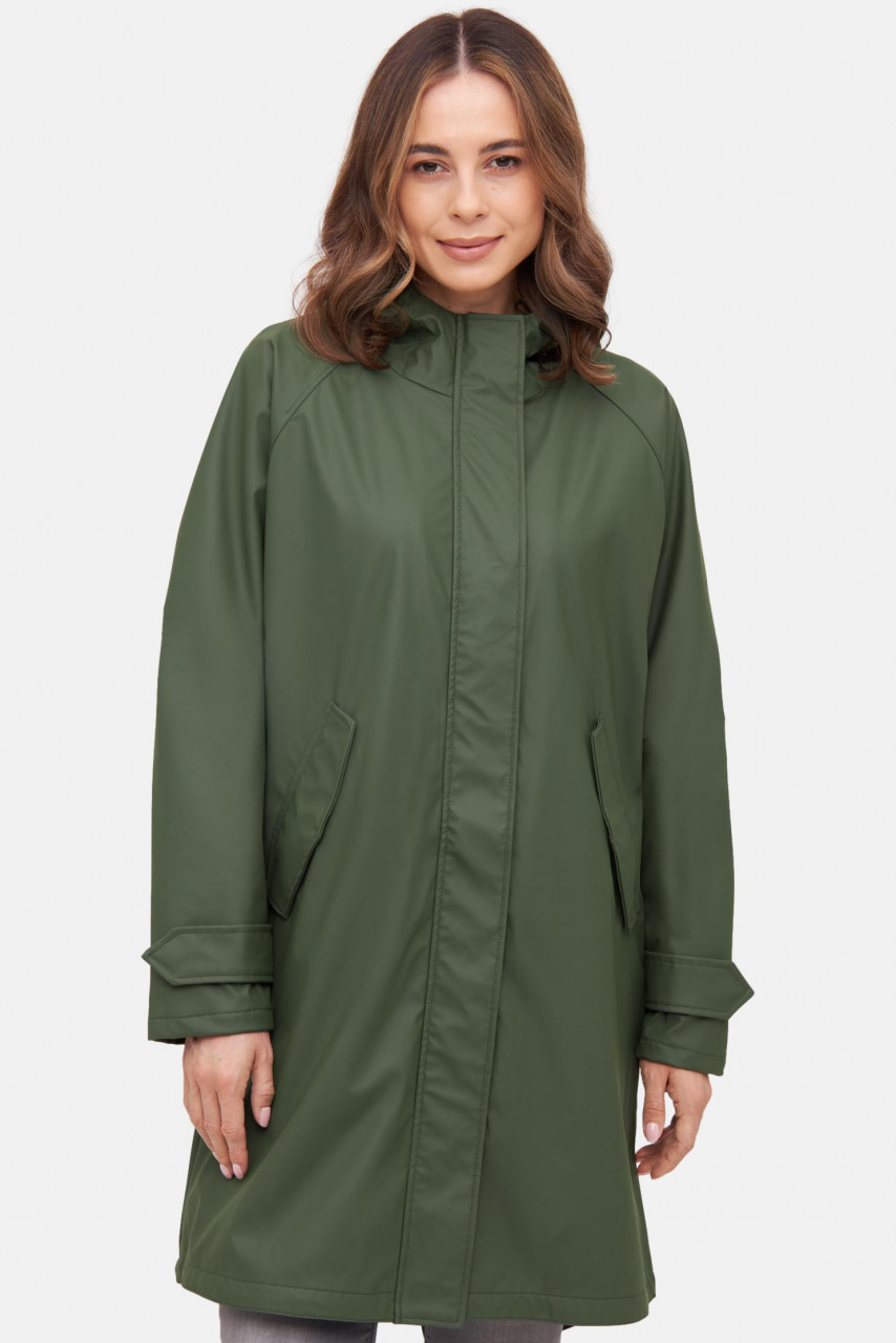 Regenjacke grün - Model-Foto