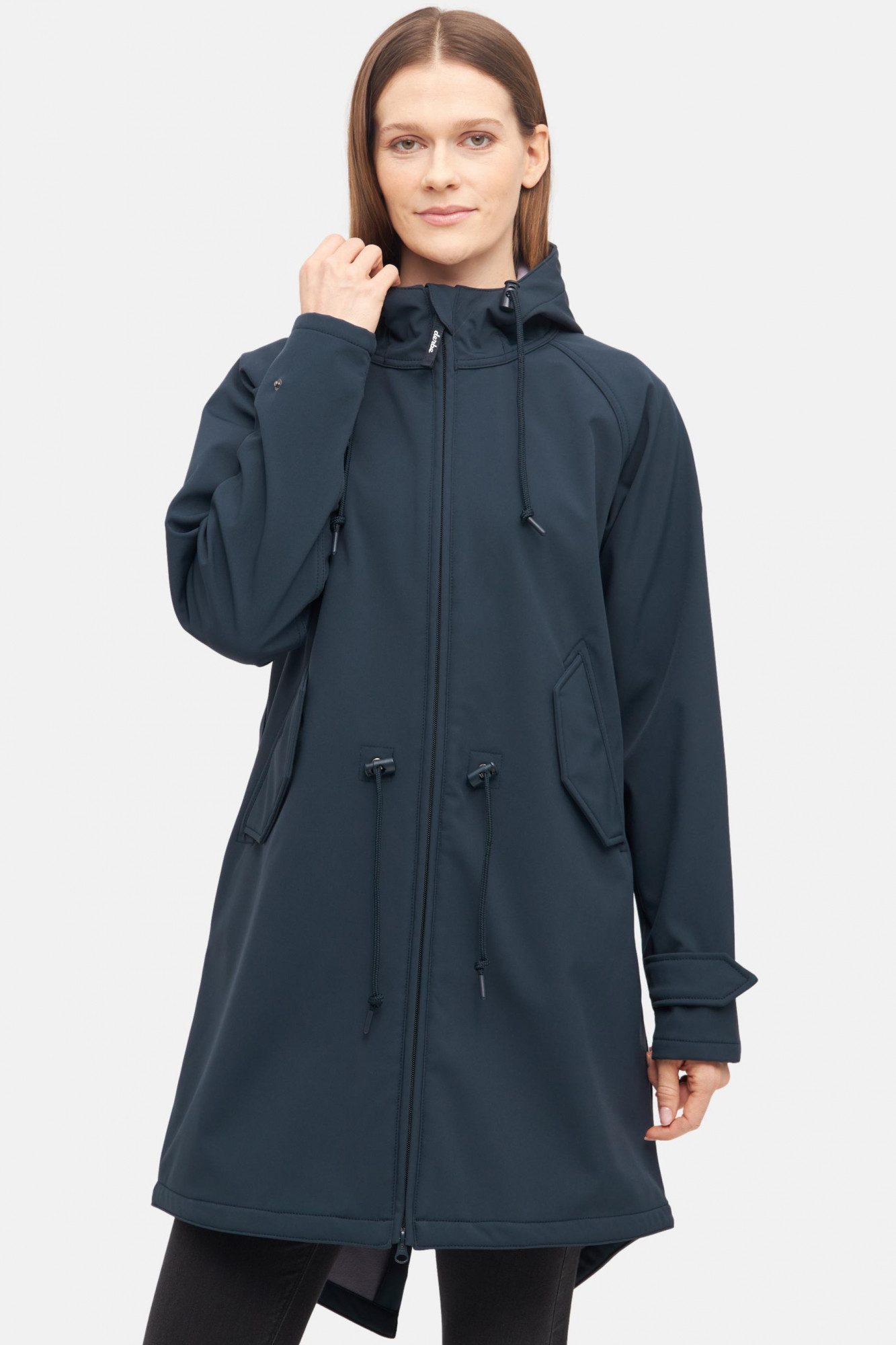 Derbe Softshelljacke Island Friese Damen Dunkelblau