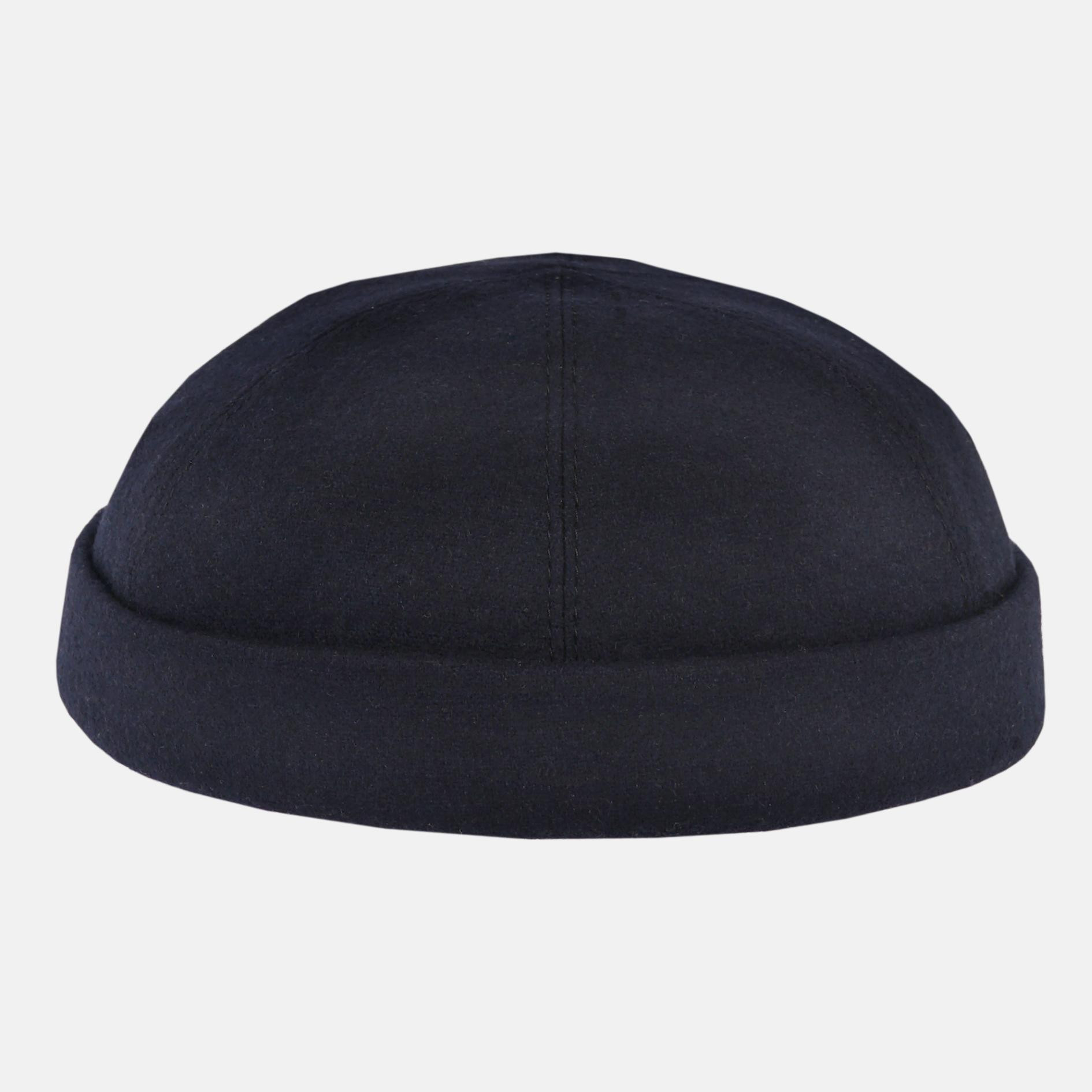 Docker Cap Wolle Marine-Blau für Unisex von Hanseheld