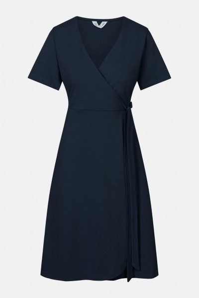 MELA Mohana Damen Jersey Kleid Navy Dunkelblau