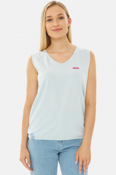 Derbe Top Multistriped Damen Hellblau T-Shirt
