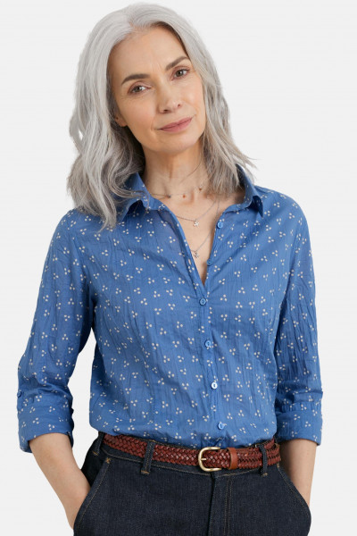 Seasalt Cornwall Larissa Damen Bluse Blau Punkte Seasalt Cornwall Larissa Damen Bluse Blau Punkte