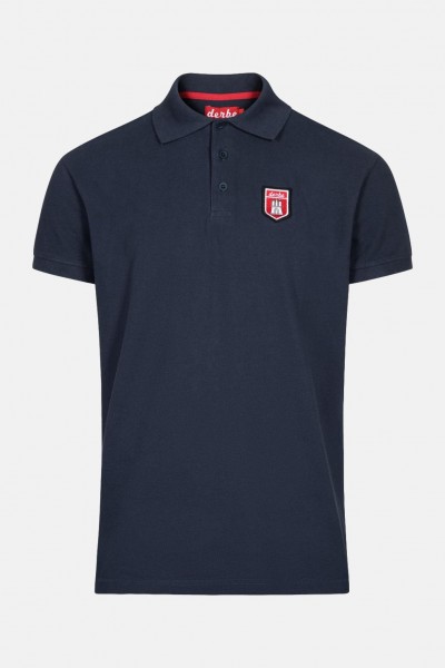 Derbe Herren Poloshirt T-Shirt Tommy Navy Dunkelblau