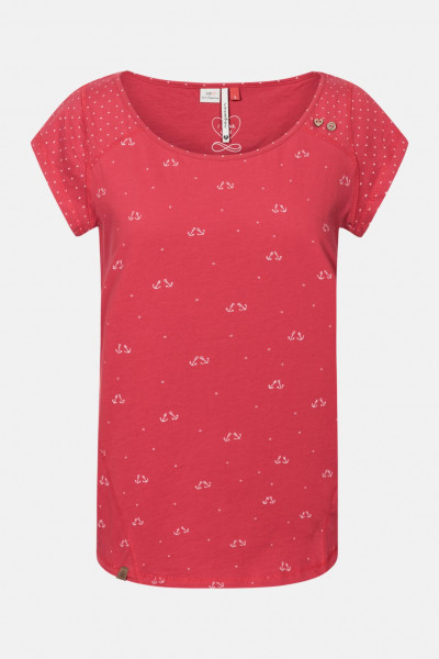 Ragwear Rosanna Damen T-Shirt Red Rot Anker
